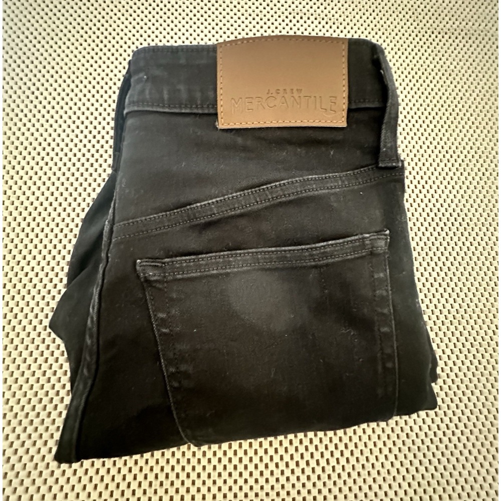J Crew Highest Rise Mercantile Jeans Curvy Skinny Women 29 Black Stretch K3364